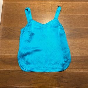 Club Monaco XS NWT bright blue linen viscose tank